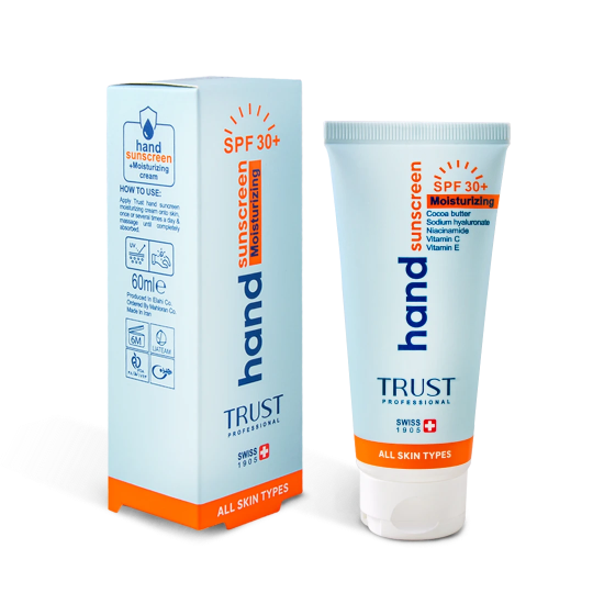 کرم تخصصی دست آبرسان و ضدآفتاب +SPF30 بی‌رنگ تراست